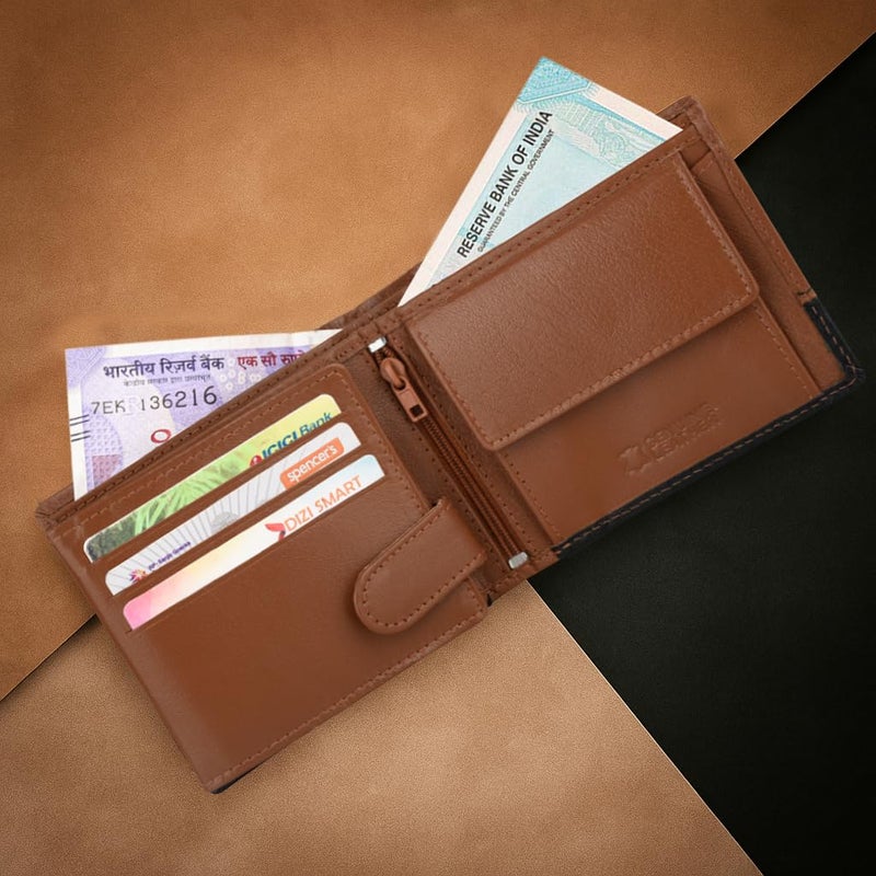 URBANFOREST محفظة جلدية للرجال من سياتل باللون الكognac/الأسود - Image 3