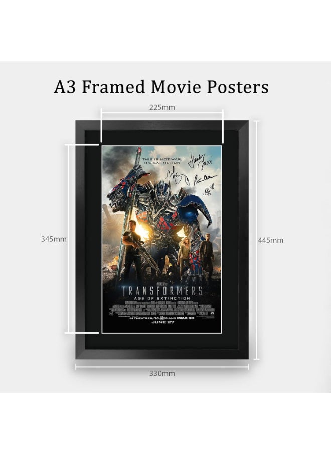 HWC Trading HWC Trading Transformers Age of Extinction 4 16 x 12 inch Framed Gifts Printed Poster Signed Autograph Picture for Movie Memorabilia Fans - 16" x 12" Framed  - Image 2