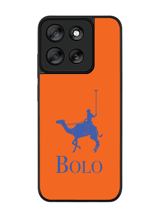 Stylizedd For Motorola Moto G56 Case,Slim fit Camera Protection, Shockproof Thin Phone cover  - BOLO Orange - Image 1
