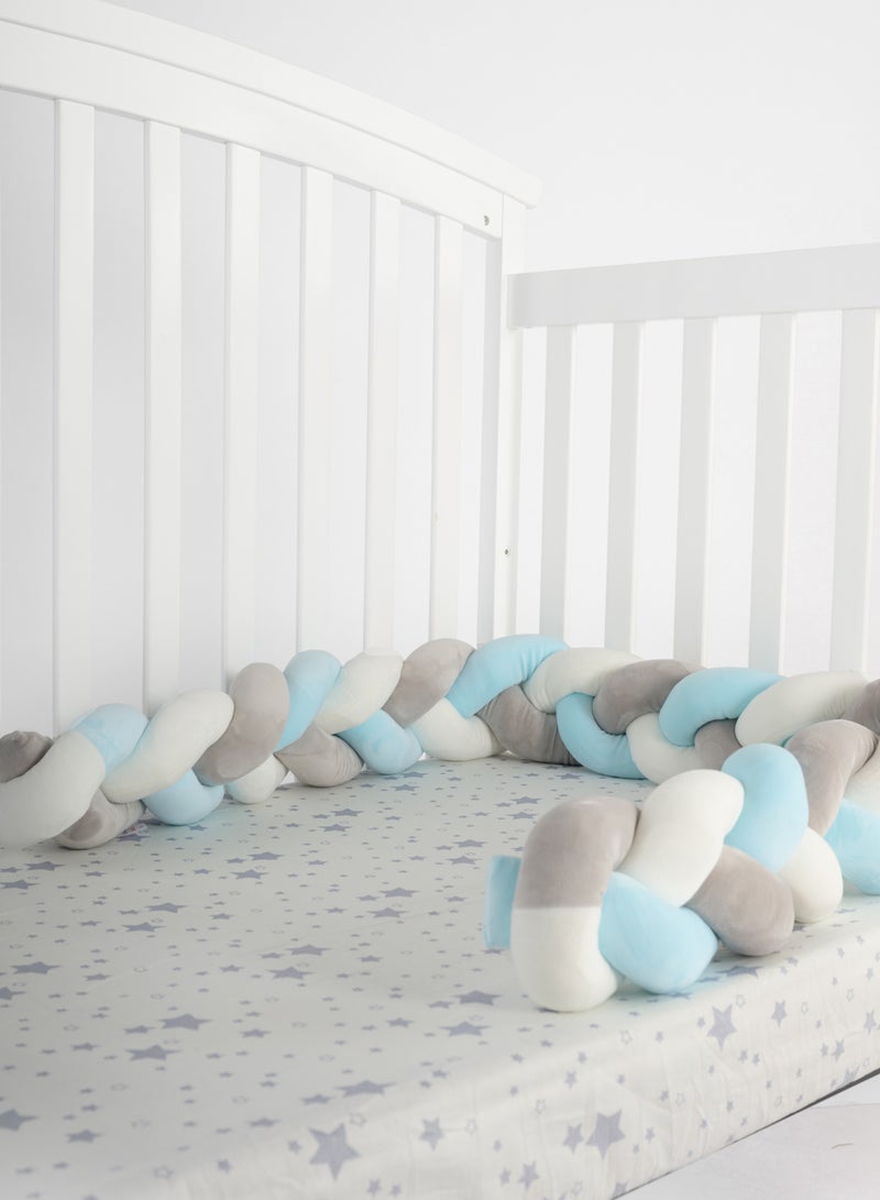 elphybaby Children's Bed Anti-Collision Barrier with Knot Design  - Image 1