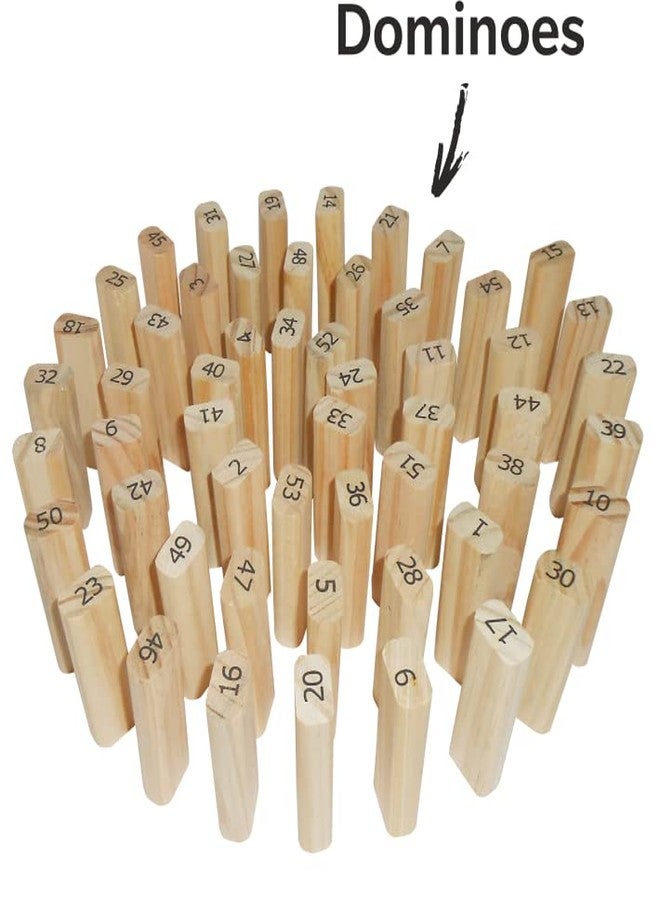 The Game Factory - Round Edge Wooden Blocks | Premium | No Sharp Cuts | 54 Pieces Set | Game for Kids | Building Blocks Tumbling Tower | Fun Activity - Birthday Gift for Kids - Image 4