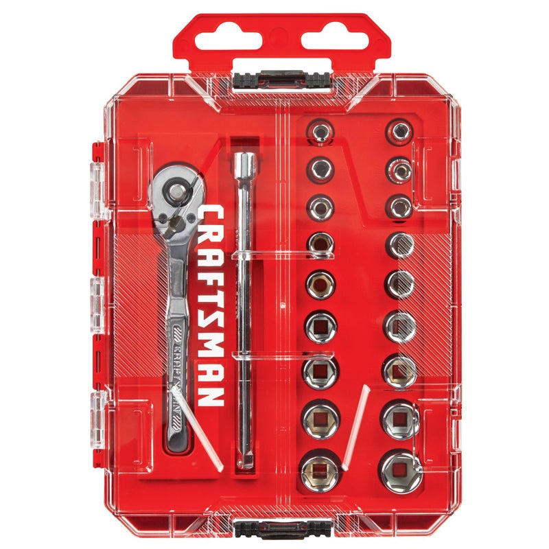 CRAFTSMAN Mechanics Tool Set, 1/4 Inch Drive, 20 Piece (CMMT12108) - Image 4