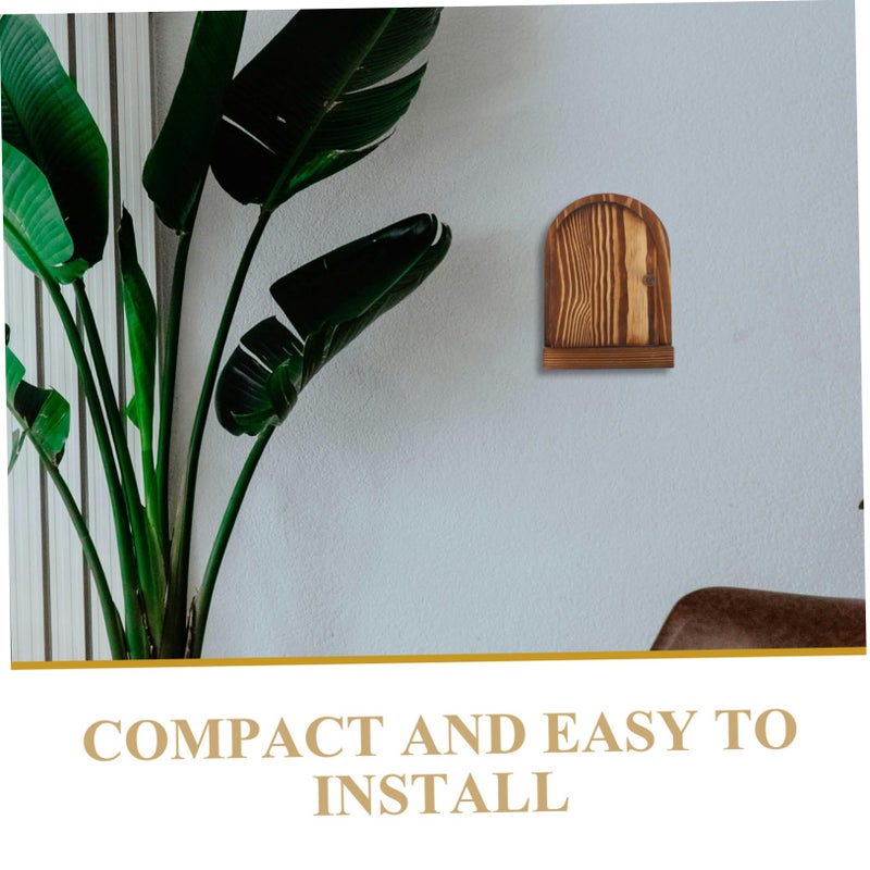 Self Adhesive Wooden Light Switch Cover Fairy Door Outlet Protector Wall Decoration Easy Installation - Image 4