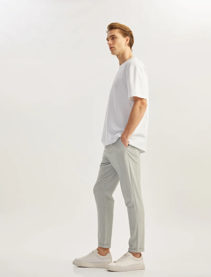 KOTON KOTON | Textured Slim Fit Trousers