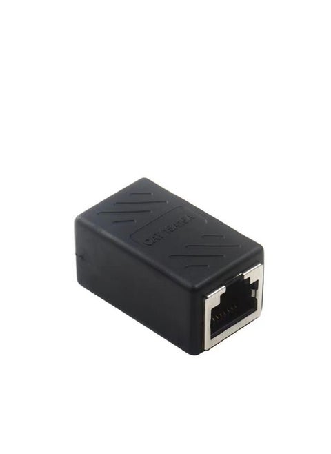 RJ45 Network Internet LAN Connector Adapter Black