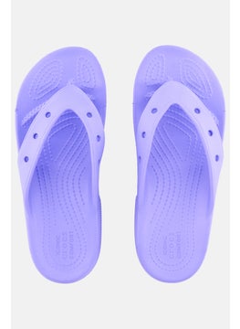 crocs Women Brand Logo Slip On Slippers, Purple  - Image 2