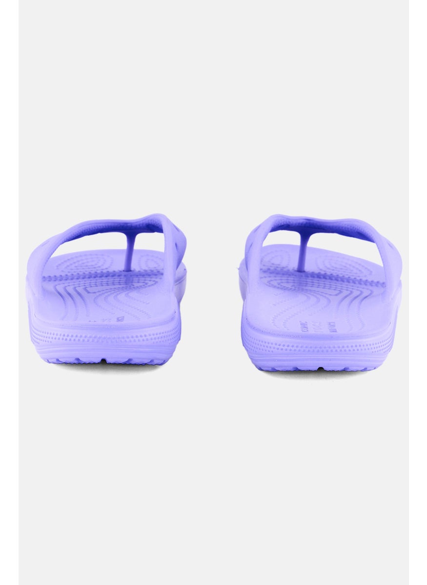 crocs Women Brand Logo Slip On Slippers, Purple  - Image 3