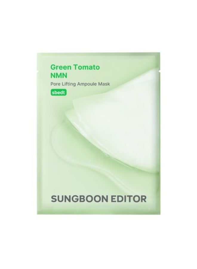SUNGBOON EDITOR Green Tomato NMN Pore Lifting Ampoule Mask 23g*10pcs - Image 1