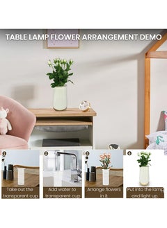 HOCC 2 in 1 Table Lamp Flower Vase Electric Flower Vase  - Image 5
