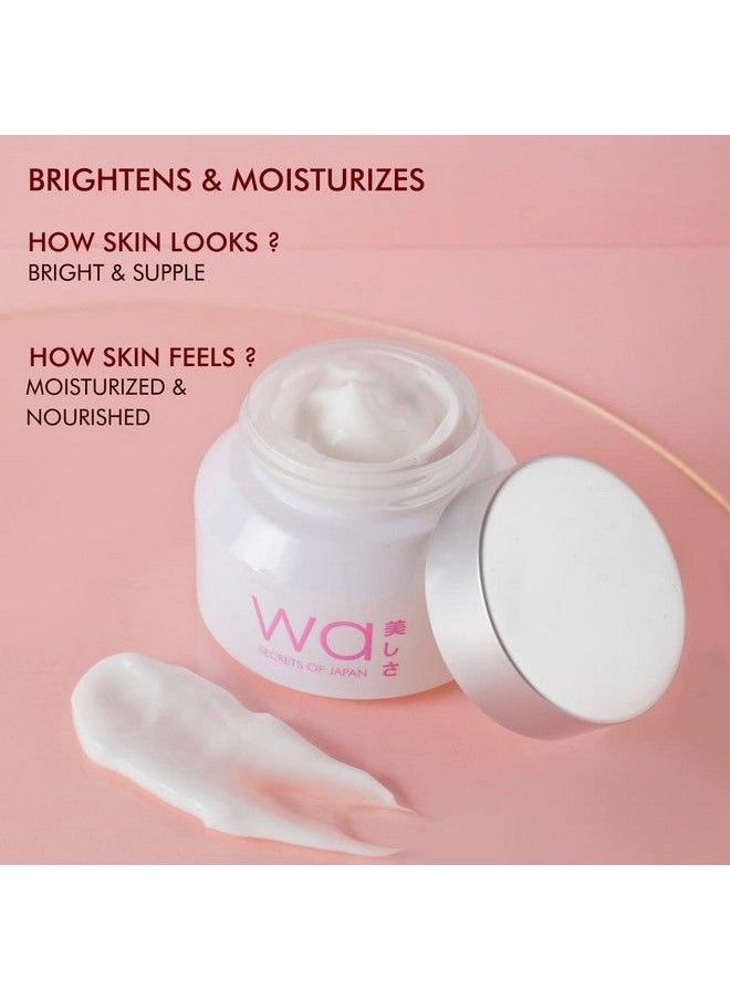 WA Japan; Komenuka Rice Face Cream; Brightens & Moisturizes; Rice Extract Sourced From Japan; Parabens Silicones Sulphates Free; Allskin Types; 50G  - Image 4