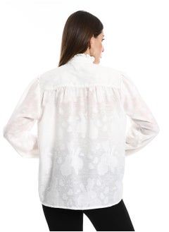 Classic white embroidered blouse - pzsku/ZE4CE053628304A4D1965Z/45/_/1709763109/8e4d97ad-50fe-4c94-9ecc-5098996ff777