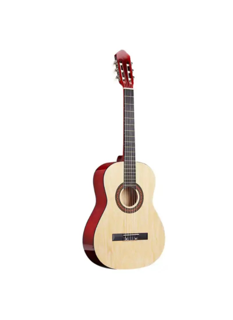 Megarya - 38” Classical Guitar with Nylon Strings Acoustic Guitar with Truss Rod for Beginner Professional with Bag, Strap, Capo, Picks, Strings, Tuner(Natural) - Image 1