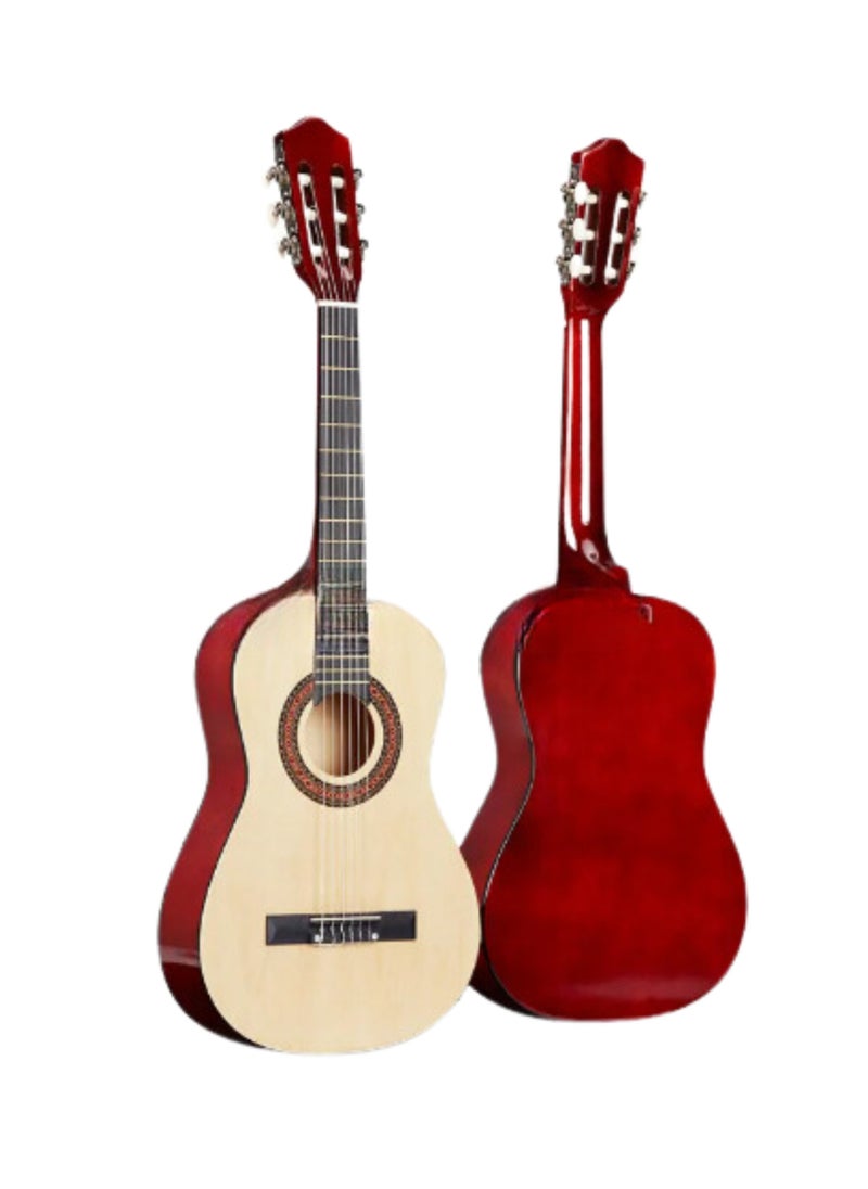 Megarya - 38” Classical Guitar with Nylon Strings Acoustic Guitar with Truss Rod for Beginner Professional with Bag, Strap, Capo, Picks, Strings, Tuner(Natural) - Image 1