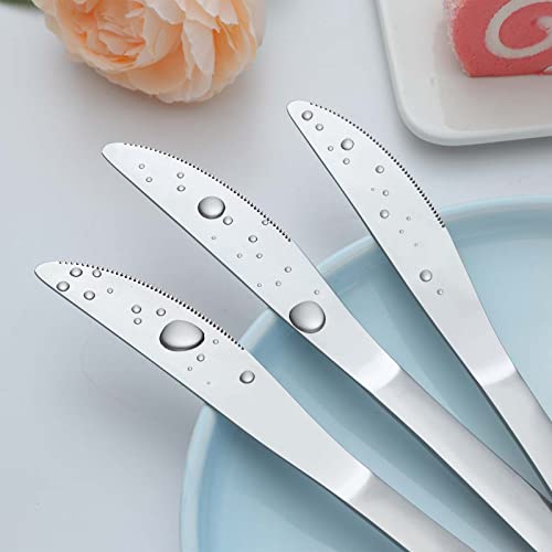 Gymdin 24 Pieces Knives Set - 9 Inches Dinner Knives, Butter Knife, Food Grade Stainless Steel Table Knife Set, Dishwasher Safe & Mirror Polished, Knife Silverware for Home/Restaurant/Kitchen - Image 3