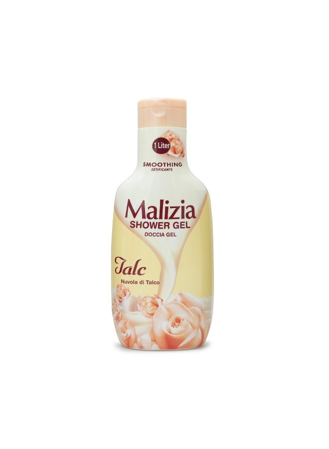 Malizia Unisex Body Shower Gel Talc 1L - Image 1
