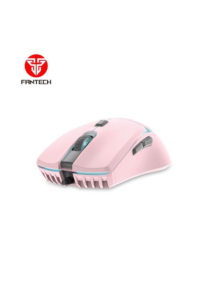 FANTECH - FANTECH VX7 CRYPTO SPACE EDITION MACRO GAMING MOUSE  | PINK - Image 1