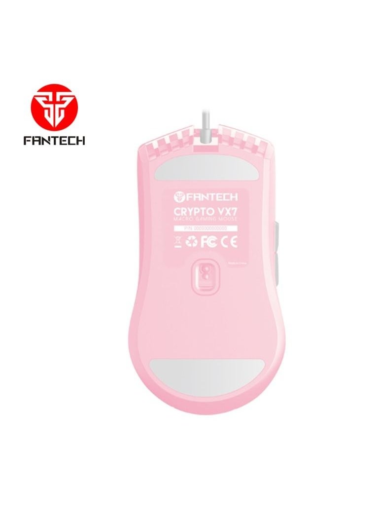 FANTECH - FANTECH VX7 CRYPTO SPACE EDITION MACRO GAMING MOUSE  | PINK - Image 1