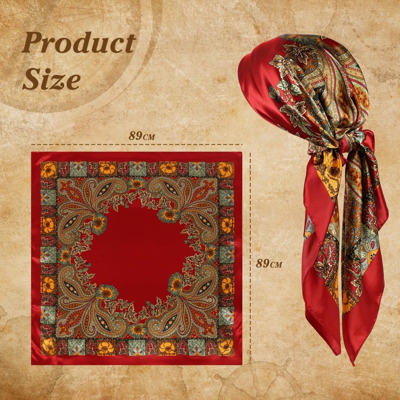 CICOCI Men Pirate Costume Accessories Set for Women: Pirate Hat, Head Scarf, Sash, Belt, Dress Accessories - Gold - Image 2