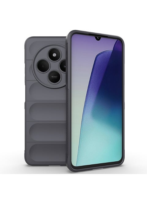 Premium Protection Back Silicone Case Compatible with Xiaomi Redmi 14C 4G/Redmi A4 5G/Poco C75 5G Magic Shield Shockproof Case with Camera Protection (Dark Grey)