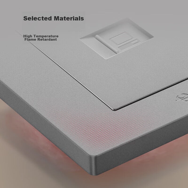 BULL Switch Socket, Single Computer Cable Type Cat6 Network Socket, 86-Type Panel, G31T102B, Space Gray - Image 5