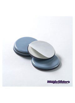Magic Sliders Magic Sliders (04050)- Self-Adhesive 2 inch Round Furniture Sliding Discs (2pairs) (Gray)  - Image 3