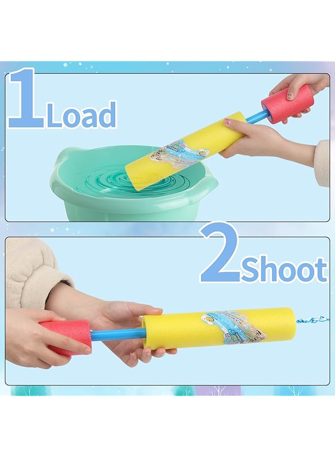 KASTWAVE 6 Pack Water Pistols For Kids Toddlers Outdoor Pool Beach Toys Foam Water Guns Summer Super Water Blaster Soaker Gun For Garden Outside Games(Random Color) - Image 5