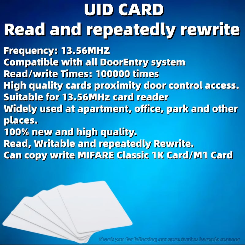 رقم التعريف 13.56 MHz من القابلة لإعادة الكتابة RFID استنساخ بطاقة ذكية غير تلامسية نسخ MIFARE Classic 1K 1 قطعة عبوة من 4 قطع - Image 5