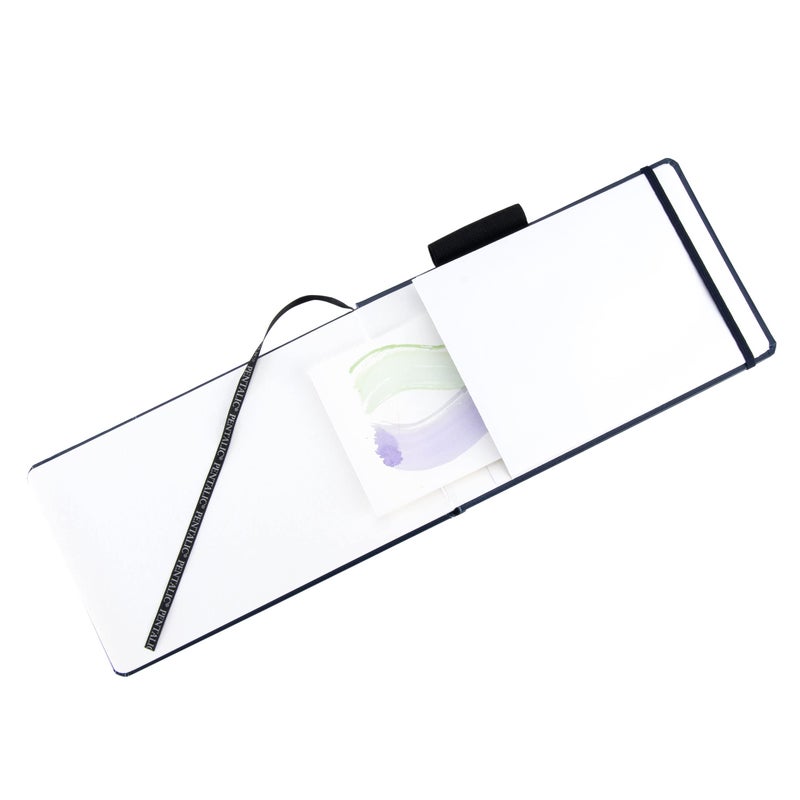 Pentalic 5" x 8" Aqua Journal, Watercolor, 48 Pages, Blue - Image 5