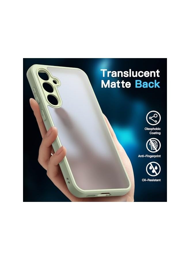 Jetech - JETech 3 in 1 Matte Case for Samsung Galaxy S23 FE 6.4-Inch with 2-Pack Tempered Glass Screen Protector, Translucent Frosted Shockproof Phone Cover with Camera Protection (Lime) - Image 1