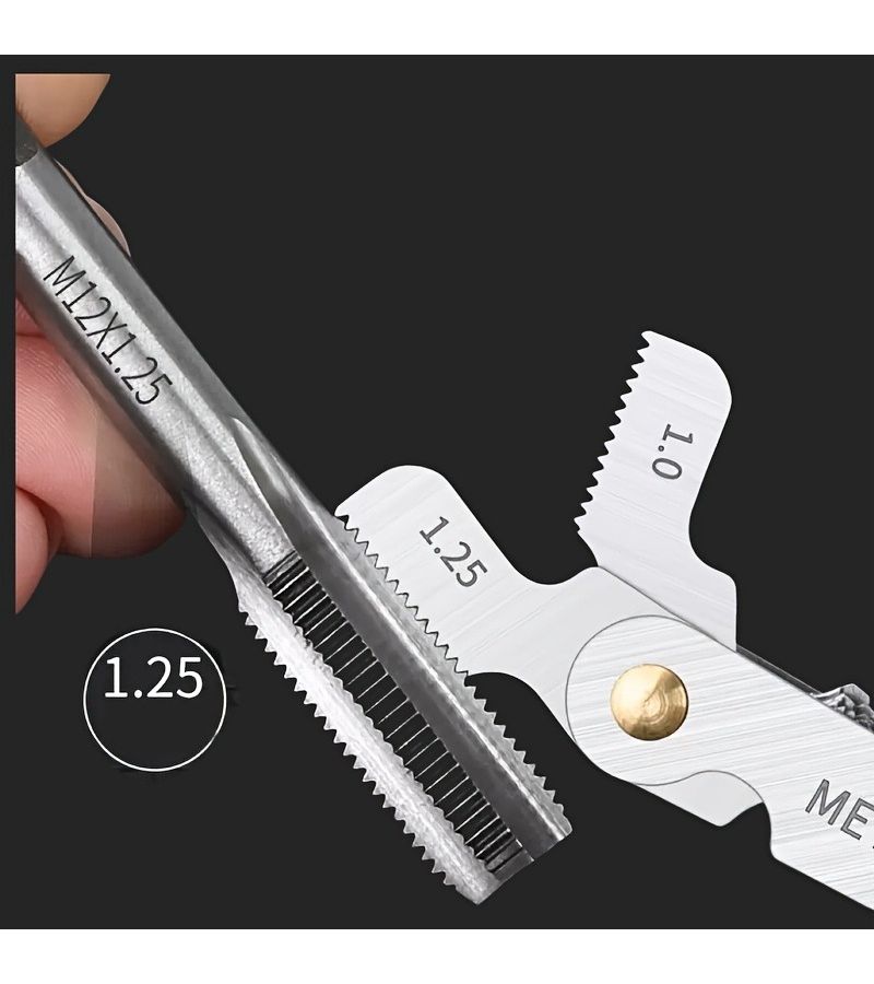 1 Pc Thread Pitch Gauge Template Durable Screw Measuring Tool Gear And Thread Pitch Sizing Tool Perfect Choice For Industrial Tools - Image 1