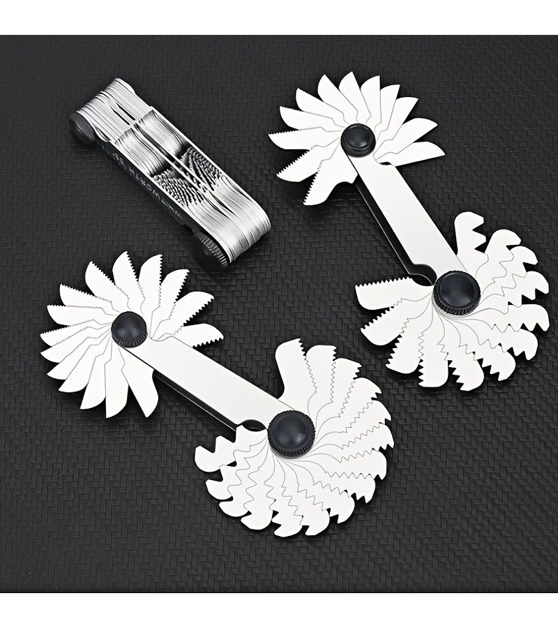 1 Pc Thread Pitch Gauge Template Durable Screw Measuring Tool Gear And Thread Pitch Sizing Tool Perfect Choice For Industrial Tools - Image 3