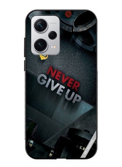 Protective Case Cover For Xiaomi Redmi Note 12 Pro Plus Never Give Up Design Multicolour