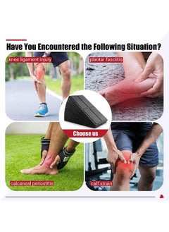 LENND Slant Board Calf Stretcher, 3 Pcs Foot Stretcher Incline Board for Plantar Fasciitis Physical Therapy Equipment, Adjustable Foam Slant Board wedge Great for Exercises, Squats and Calf Stretching  - Image 4