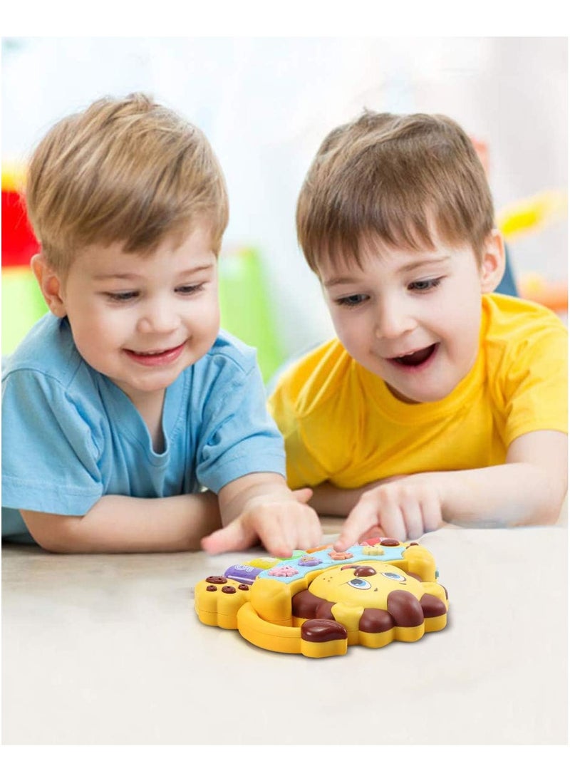 Educational Lion Toy - Baby Musical Toy - Light Up Toy Piano - Crib Music Toy for Babies and Toddlers - Toy Keyboard has 5 Numbered Keys - Perfect Toys for 1 Year Old Boys and Girls  - Image 5