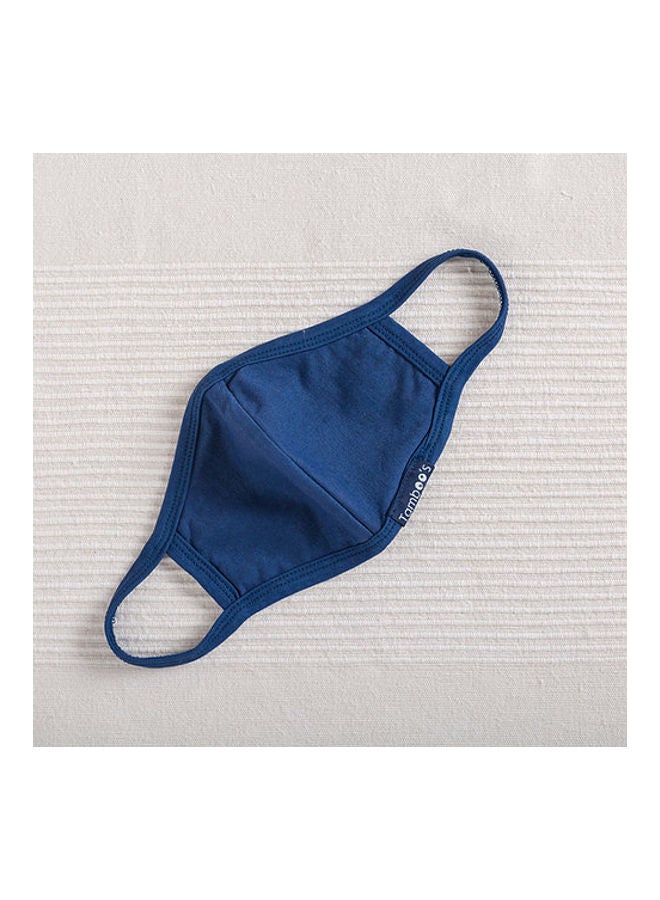 Tamboo's 2-Piece Eco Friendly Reusable Washable Soft Adults Face Masks Deep Blue 30x13.5cm - Image 3