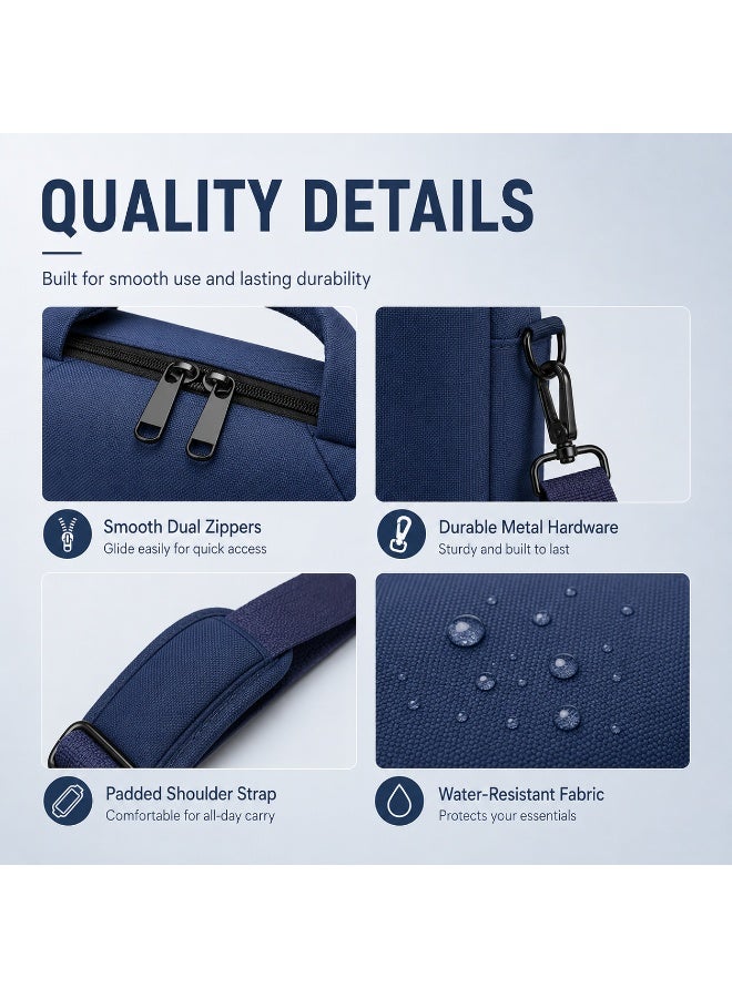 QIYUE 15 Inch Waterproof Laptop Bag, Compatible with MacBook Air 15.3 2025 A3241 & M2/M3/M4 Pro 15 Inch, also fits 15-15.6 Inch Lenovo Xiaoxin Pro 15, HP Pavilion 15, Dell XPS 15, Samsung Galaxy Book 15, Huawei MateBook 15 Ultra-Thin Notebook Handbag Briefcase Sleeve - Image 5