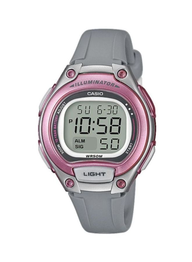 CASIO Girls Youth Water Resistant Digital Watch LW-203-8AVEF - 35 mm - Grey - Image 1