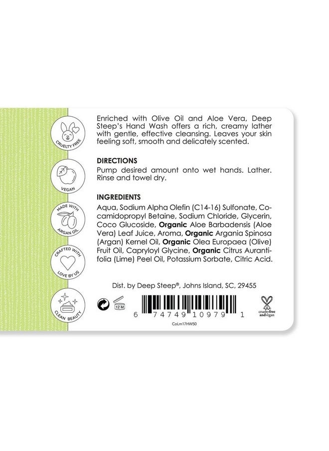 Deep Steep Deep Steep Argan Oil Liquid Hand Wash, Coconut Lime, 17.6 Fluid Ounce  - Image 2