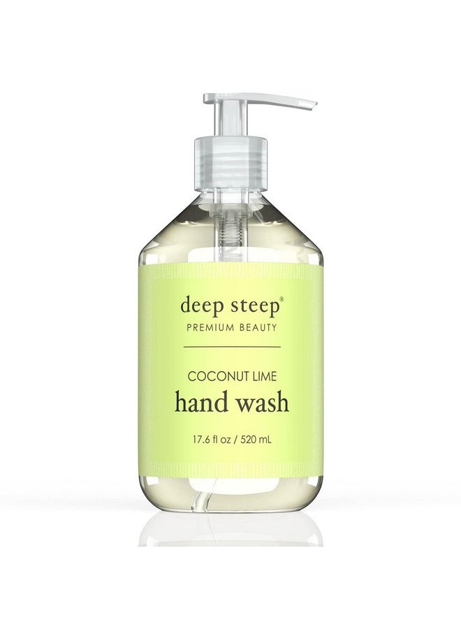 Deep Steep Deep Steep Argan Oil Liquid Hand Wash, Coconut Lime, 17.6 Fluid Ounce  - Image 1