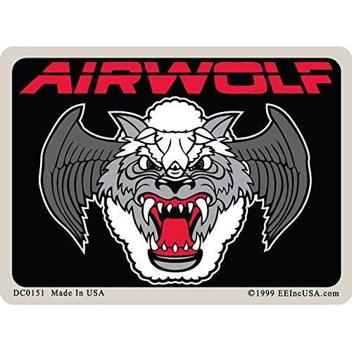 FindingKing U.S. Air Force Airwolf Sticker 2-3/4"X4 - Image 1