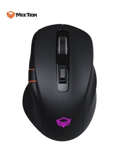 Meetion MEETION Three-Mode Gaming Ergonomic Mouse GW32 2.4G/Bluetooth/Wired PAW3220 Sensor Up to 8000DPI 1000Hz Polling Rate 20 Million Times Micro Switch RGB Lighting Effects 700mAh Long Battery Life Right-Handed Ergonomics Meetion Exclusive Driver  - Image 1