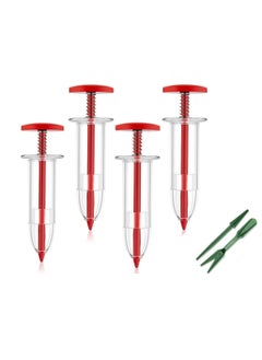 SYOSI Small Seed Planter Tool Mini Garden Hand Tools Distribute Seeds Evenly Indoor Outdoor Sowing Seed Dispenser with 2 Transplanting Tools for Plante Carrot Lettuce Grass Spinach Kale Radish Seed 4PCS  - Image 1