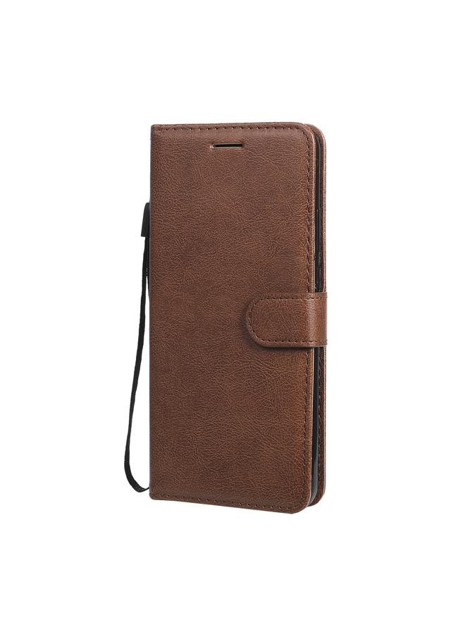 erorex Case For Motorola Moto G8 Power Lite Solid Color Horizontal Flip Protective Leather Case with Holder & Card Slots & Wallet & Lanyard - Image 2