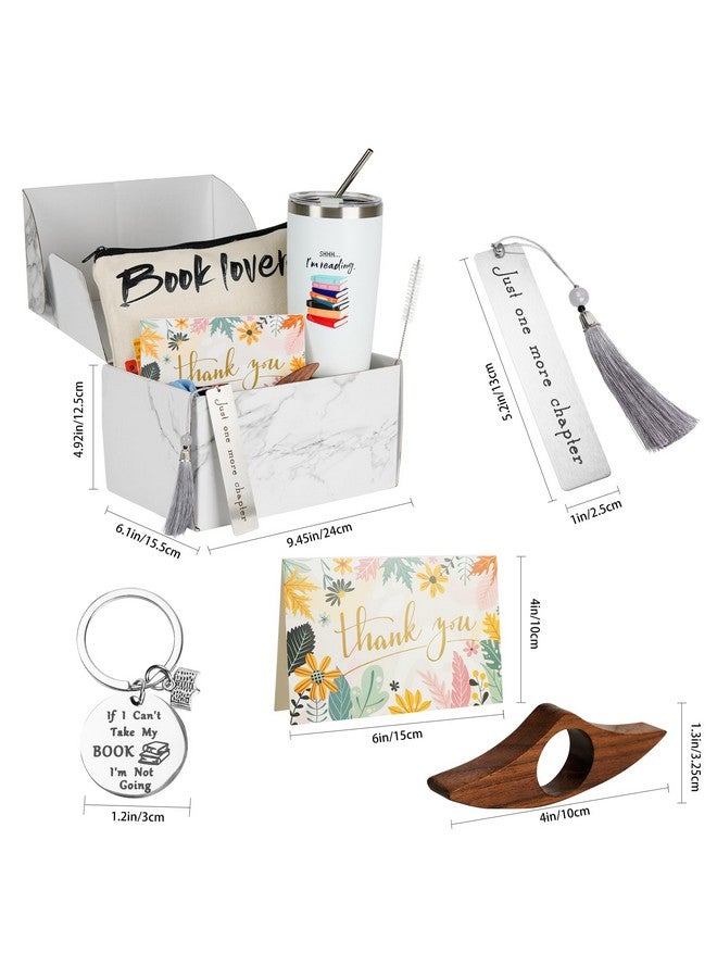 Kolewo4ever 11 Pieces Book Lovers Gifts Box Set Christmas Gifts Include Tote Bag,Makeup Bag,Insulated Tumbler,Socks,Keychain,Bookmark,Greeting Card,Book Flipper,Great Gifts For Readers Book Lovers Librarian Gifts  - Image 3