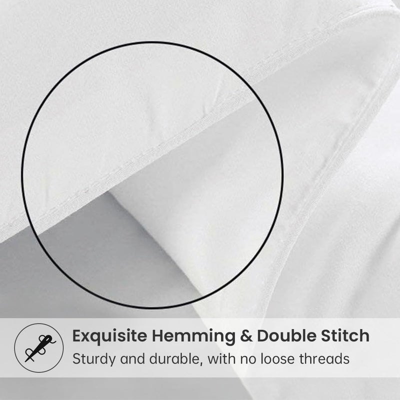 EASELAND Down Alternative Comforter Queen Size - Quilted Duvet Insert for All Seasons, Soft Cozy with Corner Tabs, Summer Winter Warm Bedding, Pure White 88Ã—88 - Image 4