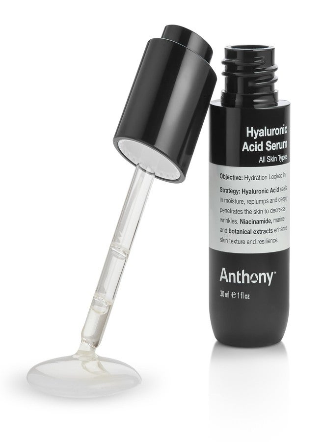 Anthony Hyaluronic Acid Serum – Hydrating Face Serum with Dual Hyaluronic Acid, Coconut Water & Niacinamide – Lightweight, Non-Greasy Formula for All Skin Types – 1 oz - Image 3