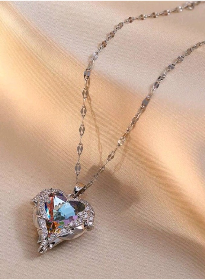 Jewelry For Life - Trendy Stainless Steel Silver Plated Necklace For Women - Image 1