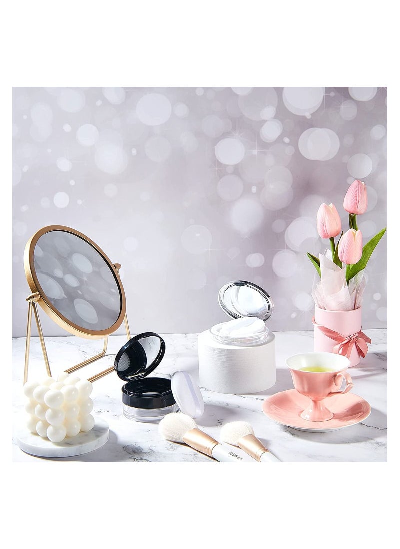 Generic - Loose Powder Container with Puff, 2 Pieces 0.17/0.7 oz Reusable Plastic Empty Powder Case Portable DIY Empty Makeup Powder Container Loose Powder Compact Case with Mirror and Elasticated Net Sifter - Image 1