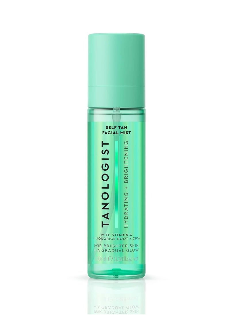 Tanologist Tanologist Self Tan Hydrating & Brightening Face Mist - 100ml Tanologist Self Tan Face Mist - Gradual Self Tanner for Face - Bronzing Mist  - Image 1
