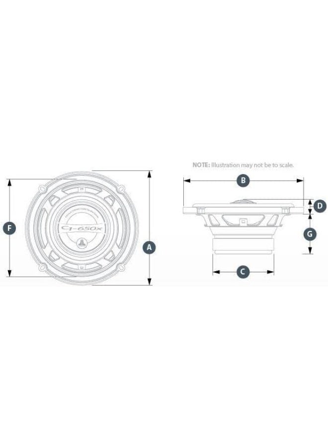 جي أل أوديو JL AUDIO C1-650X - سماعة 2-Way Coaxial بقياس 6.5" (165 مم) بقوة 225 واط - Image 3